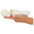 You2Toys Glow in the dark - masseeriv vibraator (valge)