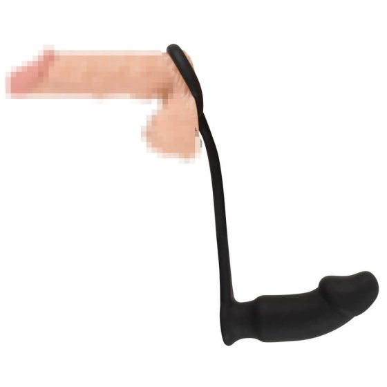 Black Velvet musta anaalseade peeniserõngaga