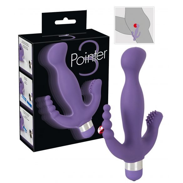 You2Toys - Pointer - Kolmekordne nauding vibraator (lilla) 