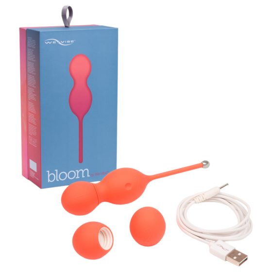 We-Vibe Bloom - vahetatavate raskustega vibrogeishapall (oranž)