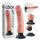 King Cock 9 painutatav iminapaga vibraator (23 cm) - naturaalne