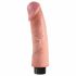 King Cock 9 painduv iminapaga vibraator (23 cm) - naturaalne 