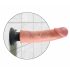 King Cock 9 painduv iminapaga vibraator (23 cm) - naturaalne 