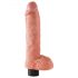 King Cock 10 painduv iminapaga vibraator (25 cm) - naturaalses toonis