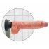 King Cock 10 painutatav iminapaga vibraator (25 cm) - naturaalne 