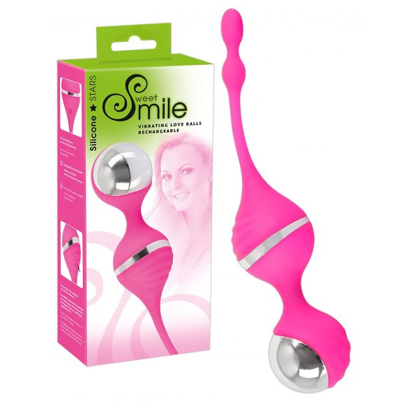 SMILE Love Ball - vibreeriv geishapall (roosa) 