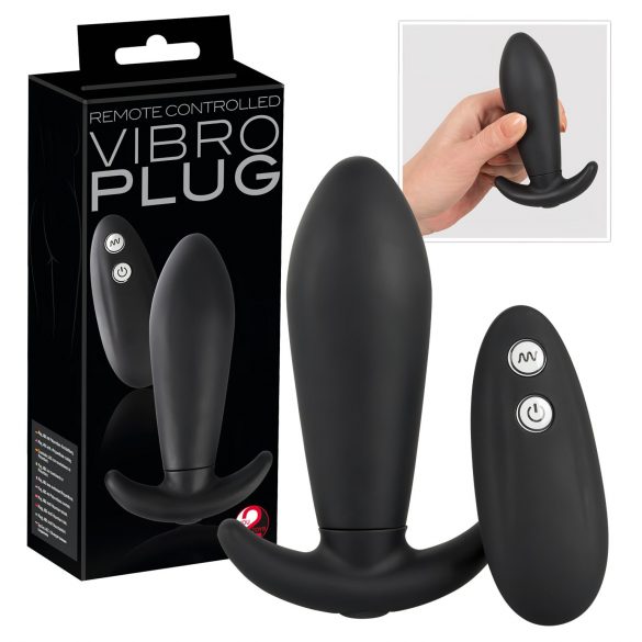 You2Toys - Vibro Plug - juhtmeta anaaldildo (must)