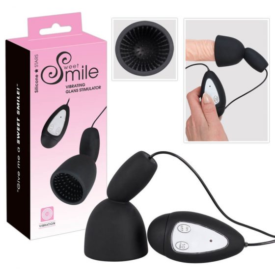 SMILE Glansi - peenisepea vibraator (must)