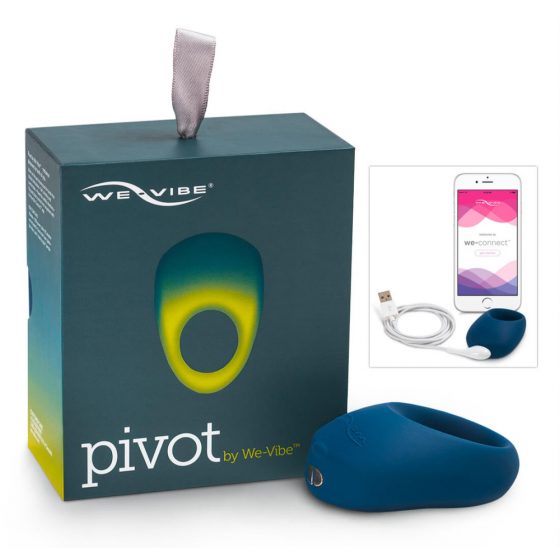 We-Vibe Pivot - akuga, vibreeriv peeniserõngas (tumesinine)