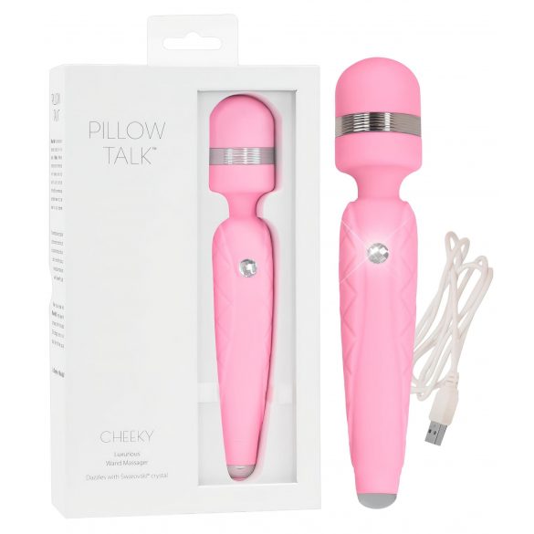 Pillow Talk Cheeky Wand - akupatareidega masseeriv vibraator (roosa) 