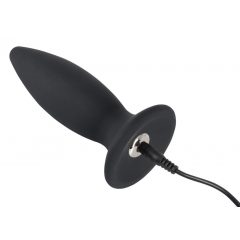   Black Velvet M - akuga, keskastme anaalvibraator - tavaline (must)