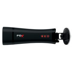   PDX Super Stroker - akuga vibreeriv ja oigav kunstvagiina (naturaalne-must)