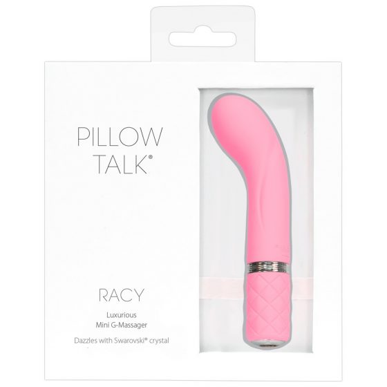 Pillow Talk Racy - akuga, kitsas G-punkti vibraator (roosa)