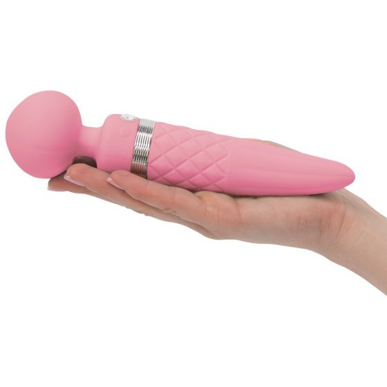 Pillow Talk Sultry - soojendav 2-mootoriline masseeriv vibraator (roosa)