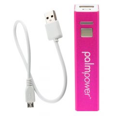   PalmPower Wand - USB-massaaživibraator powerbankiga (roosa-hall)