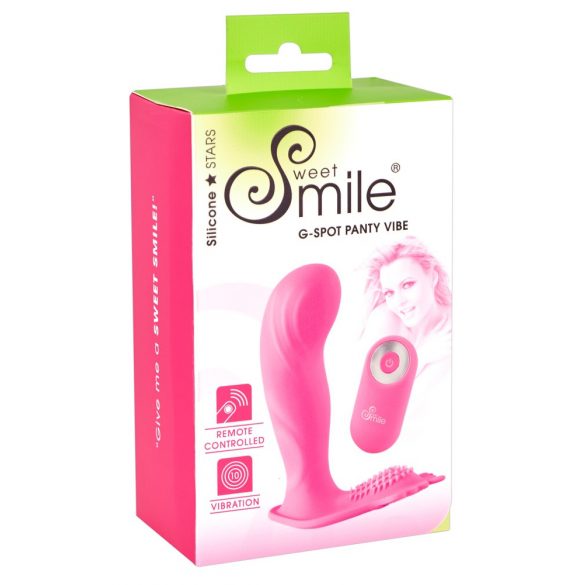 SMILE G-Punkti Püksikud - akuga, juhtmevaba kinnitusvibraator (roosa)