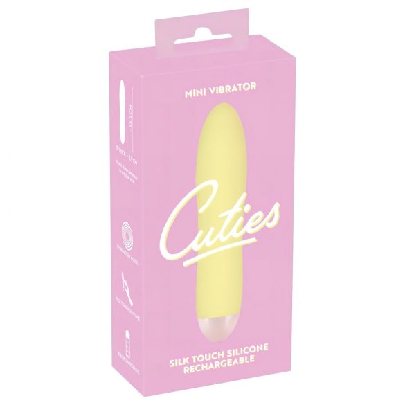 Cuties Mini Kollane - juhtmeta, silikoonist vibraator (kollane)