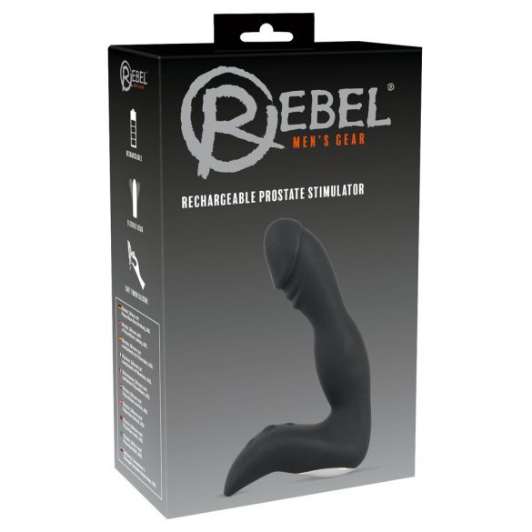 Rebel - laetav peenisevibraator (must)