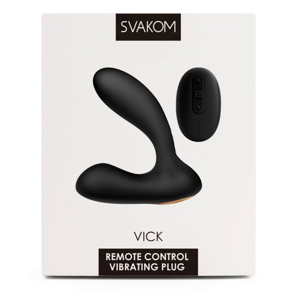 Svakom Vick - veekindel eesnäärme ja G-punkti vibraator (must)