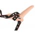 You2Toys - Strap-On - akulaetav, rihmaga kinnitatav vibraator (naturaalne) 