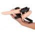 You2Toys - Strap-On - laetav, kinnitatav topeltvibraator (naturaalne) 