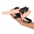 You2Toys - Strap-On - laetav, kinnitatav topeltvibraator (naturaalne) 