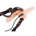 You2Toys - Strap-On - laetav, kinnitatav topeltvibraator (naturaalne) 