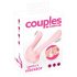 Couples Choice - akutoitega, kahe mootoriga paarivibraator (heleroosa)