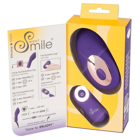 SMILE Panty - akuga juhtmevaba kliitori vibraator (lilla)