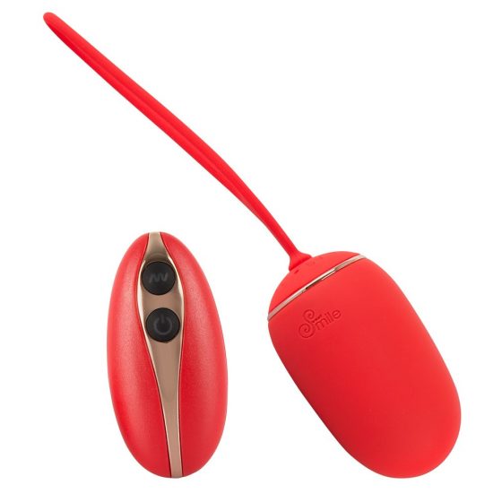 SMILE Armastuspall - juhtmeta, laetav vibraator-muna (punane)