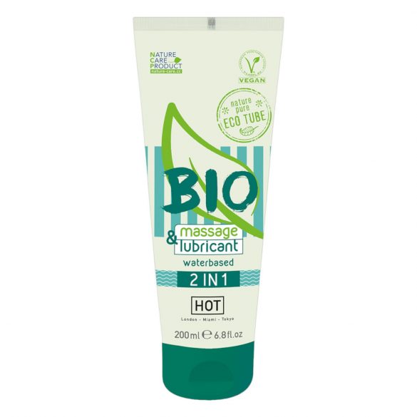 HOT Bio 2IN1 - veepõhine libesti ja massaažigeel (200ml) 