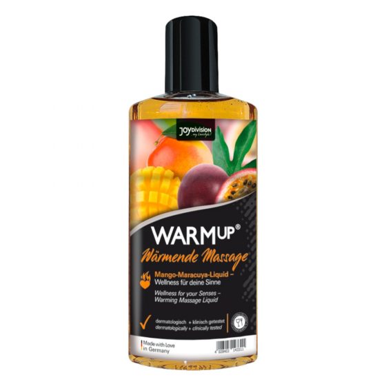 JoyDivision WARMup - soojendav massaažiõli - mango-maracuja (150ml)