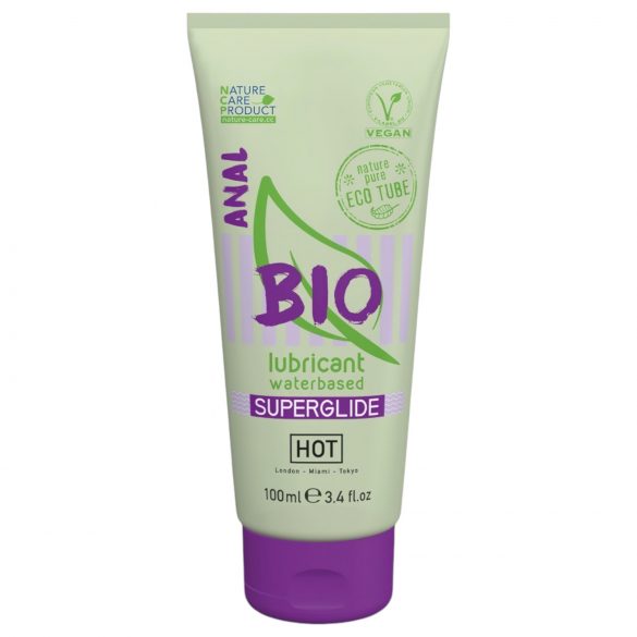 HOT BIO Superglide Anal - vegan veepõhine anaalne libesti (100ml)