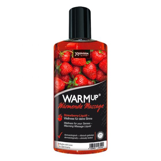 JoyDivision WARMup - soojendav massaažiõli - maasikas (150ml)