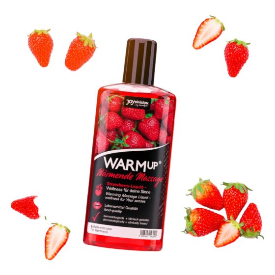 JoyDivision WARMup - soojendav massaažiõli - maasikas (150ml)