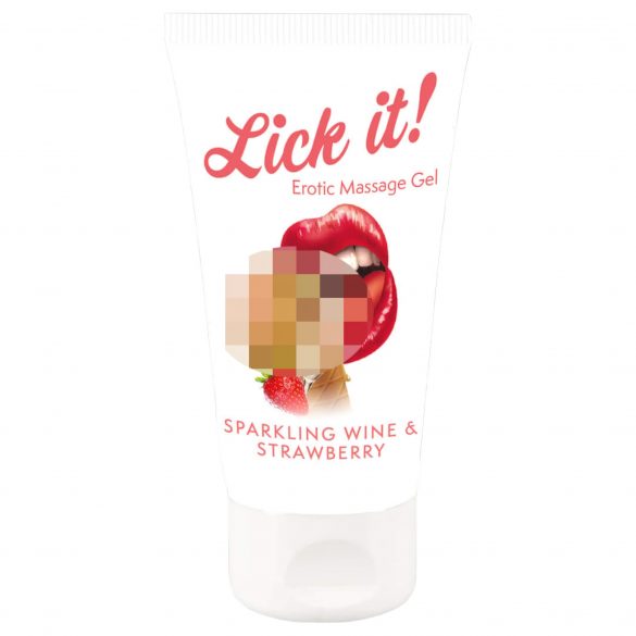 Lick it! - 2in1 söödav libesti - šampanja-maasikas (50ml) 