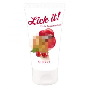 Lick it! - 2in1 söödav libesti - kirss (50ml)