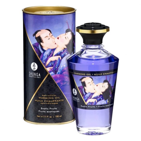 Shunga - soojendav massaažiõli - eksootilised puuviljad (100 ml) 