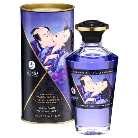 Shunga - soojendav massaažiõli - eksootilised puuviljad (100 ml) 