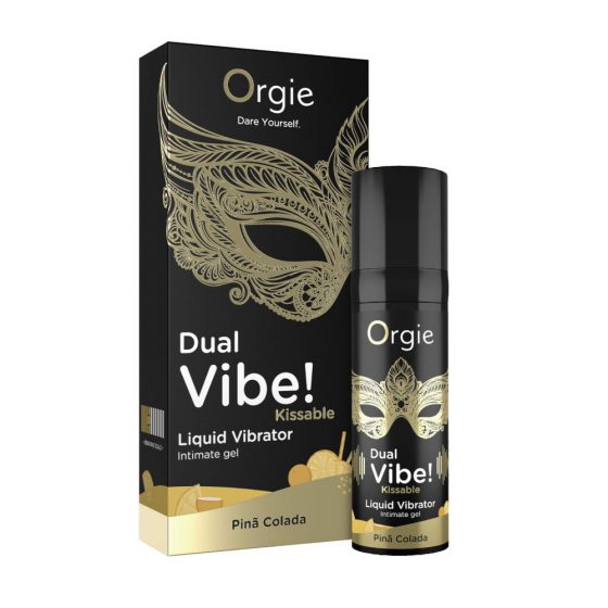 Orgie Dual Vibe! - vedel vibraator - Pinã Colada (15ml)