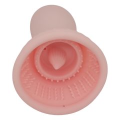   Lonely - akuga, veekindel, imemise-kintsutamise rinnavibraator (roosa)