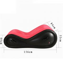   Magic Pillow - Täispuhutav seksivoodi - käeraudadega - suur (punane)