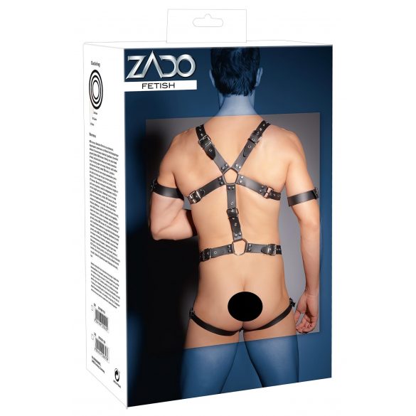 ZADO - rihmadega nahast keha rihm body - meestele  - L/XL