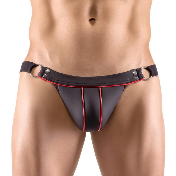 Svenjoyment - metallrõngaga jockstrap (must) 