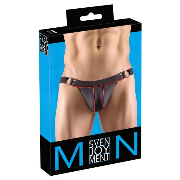 Svenjoyment - metallrõngaga jockstrap (must)