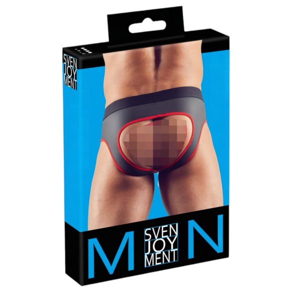 Svenjoyment - avatud jock susp (must-punane) - XL