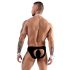 Svenjoyment - mehe tanga kelneri komplekt (must-valge) - XL