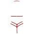 Cottelli - avatud pitsist rinnahoidja komplekt (punane)