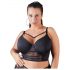 / Cottelli Plus Size - rihmkoes-pitsiline rinnahoidja (must) - 90D