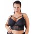 / Cottelli Plus Size - paeltega pitsiline rinnahoidja (must)  - 95E